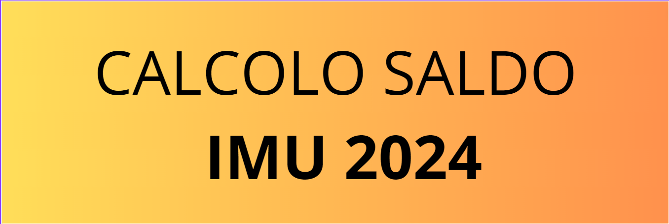 CALCOLO SALDO IMU 2023