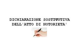 dichiarazione sostitutiva